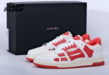 AMIRI Skel Top Low "Red White" Size 40-45
