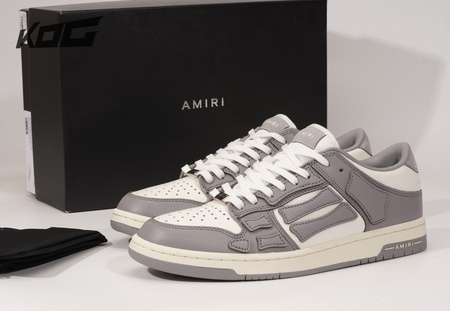 AMIRI Skel Top Low Grey White size: 40-45