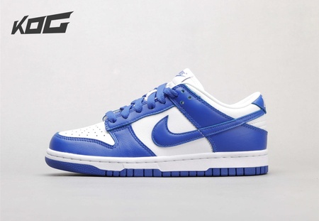 NIKE SB DUNK LOW white and blue skateboarding shoes 36-46