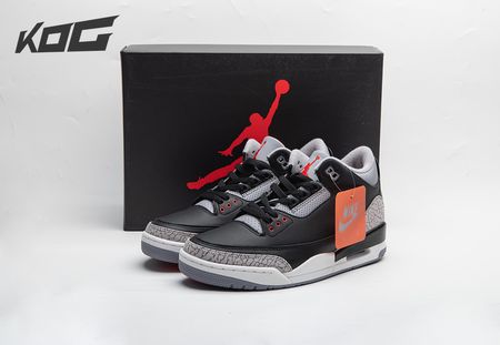 Air Jordan 3 Retro Black Cement Reimagined 2024 DN3707-010 Size 40- 47.5