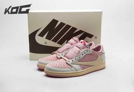 Travis Scott x Air Jordan 1 Low OG Shy Pink DM7866-600 Size 36-44